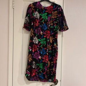 Sequin Short Sleeve Dress